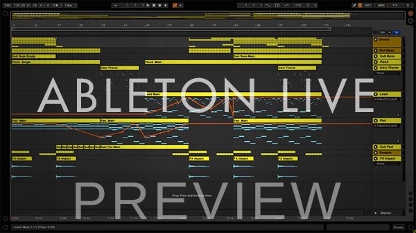 Ableton Live Preview Window