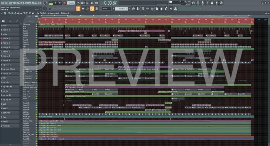 Space Techno FL Studio Template (Armind Armada Style) Preview #1