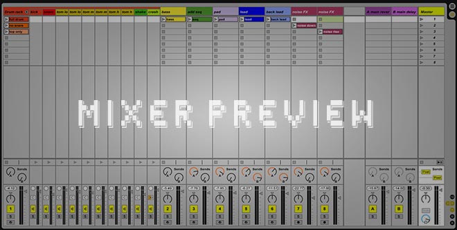 Ableton Live Mixer Screenshot